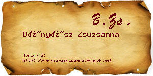 Bányász Zsuzsanna névjegykártya