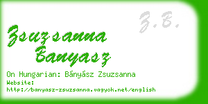 zsuzsanna banyasz business card
