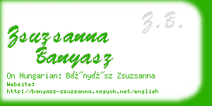 zsuzsanna banyasz business card